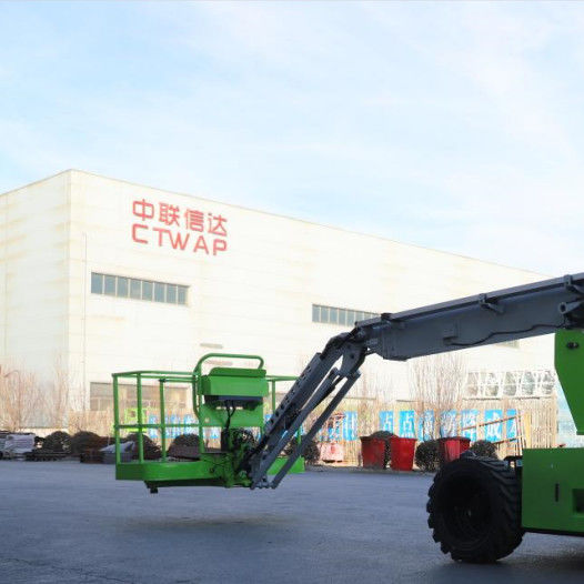 14m Platform Height Diesel Telescopic Boom Lift Weight 7500Kg